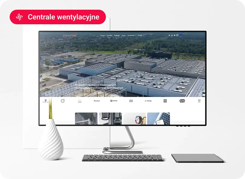 Strona internetowa dla Climagold