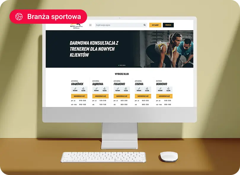 Strona internetowa dla firmy Activklub