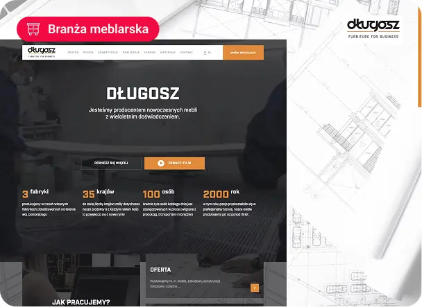 Strona internetowa dla firmy Długosz